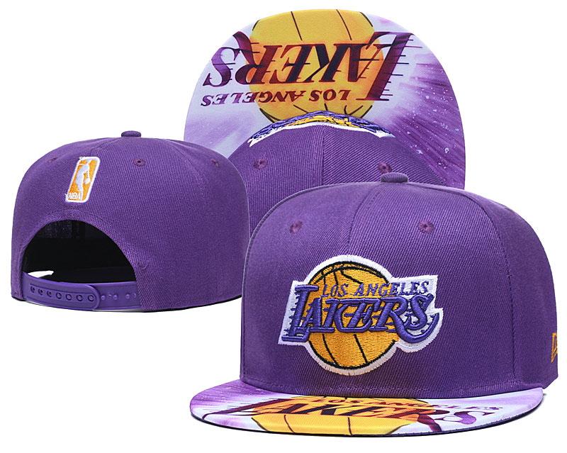 NBA Los Angeles Lakers Stitched Snapback Hats 022